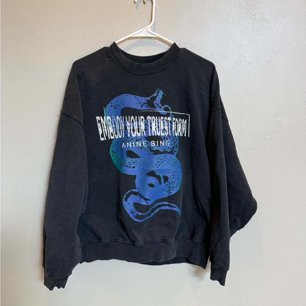 Anine Bing Charcoal Sweatshirt